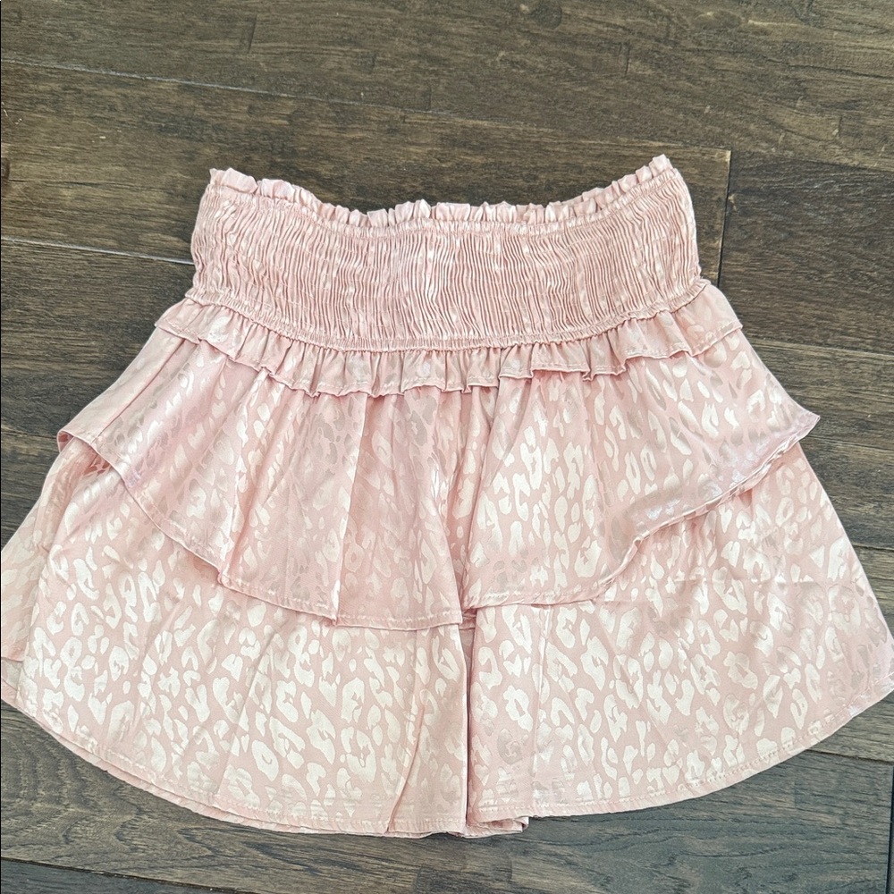 Hayden Girls Pink Leopard Skirt